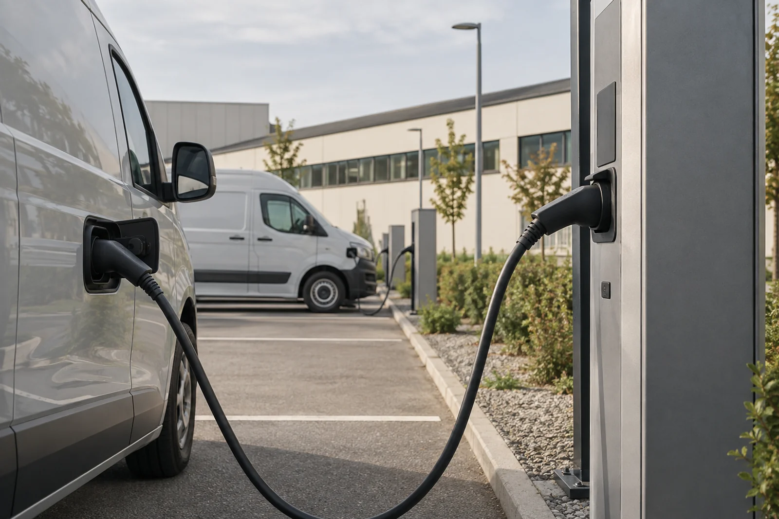 Gewerbliche Ladeinfrastruktur für Elektrotransporter